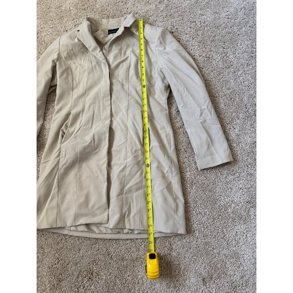 George Stretch Womens Size 8/10 Khaki Tan Blazer Coat Jacket Office Workwear - Picture 3 of 5